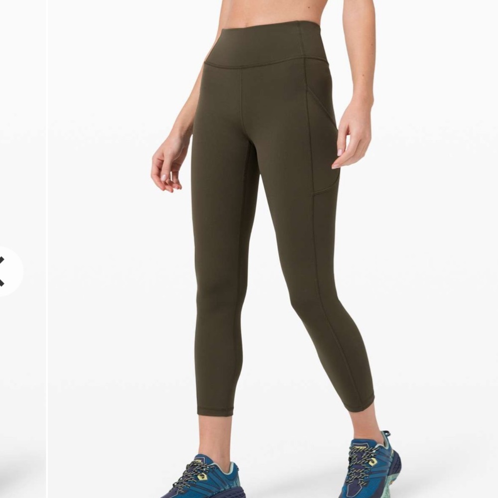 NWT Lululemon Invigorate HR Leggings ~Dark Olive